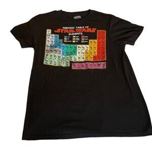 Star Wars Black Periodic Table of Star Wars Elements‎ Graphic Tee, Small